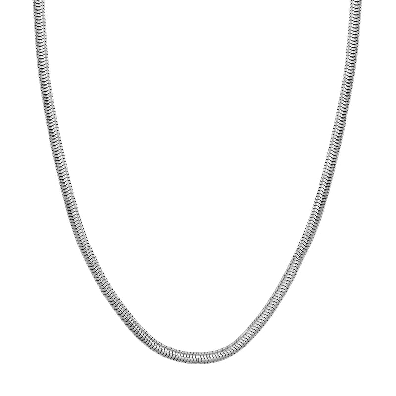 Sterling Silver 4MM Round Snake Chain