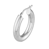 Sterling Silver 20x15MM Oval Hoop Earrings
