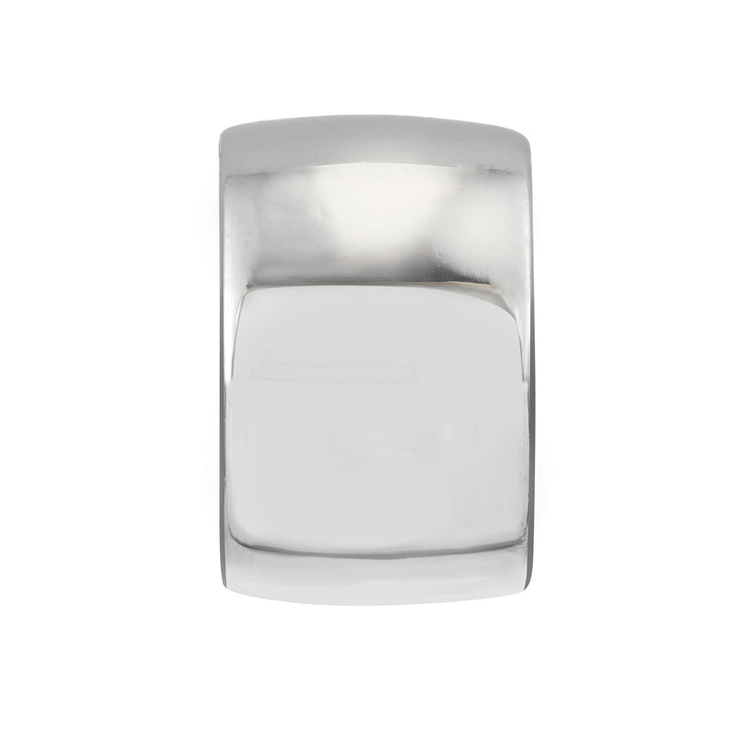 Sterling Silver 10MM Flat Open Round Hoop Earrings