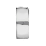 Sterling Silver Flat Wide Open Hoop Earrings