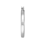 Sterling Silver 15MM Boxy Hoop Earrings