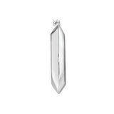 Sterling Silver Edged Oval Hoop Earrings