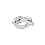 Sterling Silver Love Knot Stud Earrings