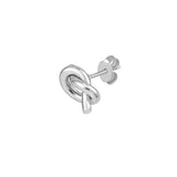 Sterling Silver Love Knot Stud Earrings