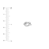Sterling Silver Love Knot Stud Earrings
