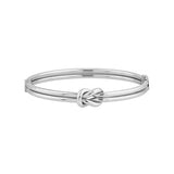 Sterling Silver Double Love Knot Bangle