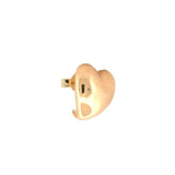 14K Gold Puff Heart Earrings