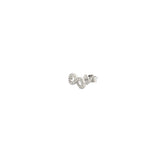 14K Gold Diamond Infinity Stud Earrings