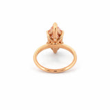 14K Gold 3.00 Carat Lab Grown Marquise Pink Diamond Solitaire Engagement Ring