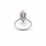 14K Gold 3.00 Carat Lab Grown Marquise Pink Diamond Solitaire Engagement Ring