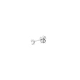 14K Gold Mini Heart Diamond Stud Earrings