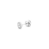 14K Gold Diamond Halo Stud