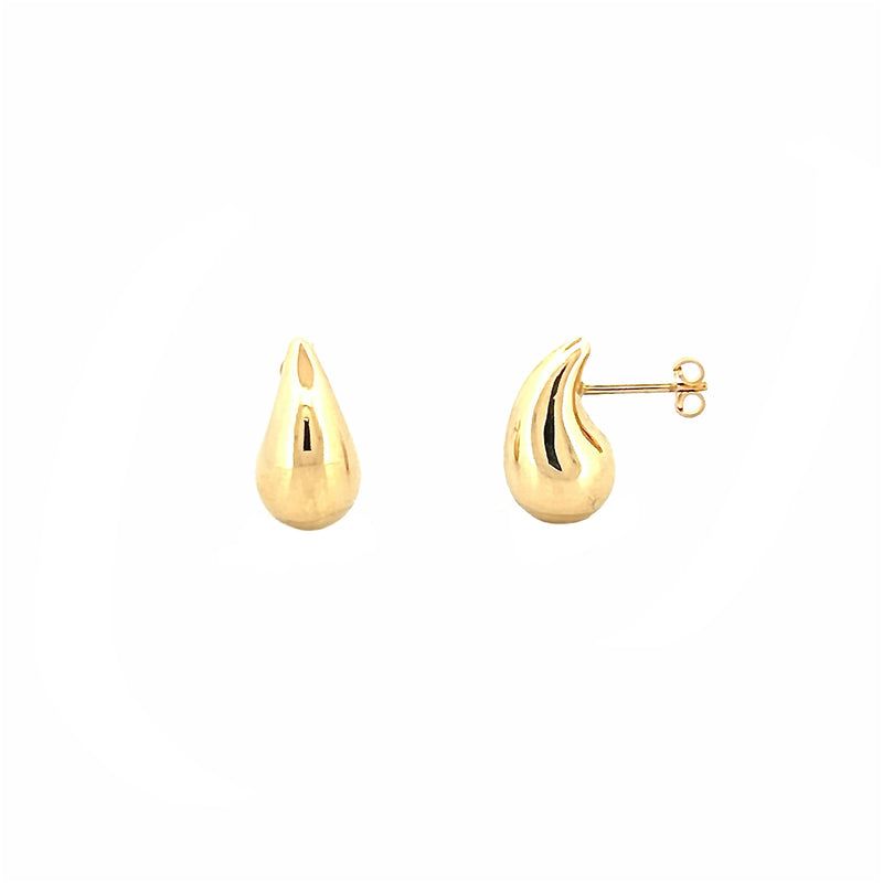 14K Gold Small Tear Drop Earrings