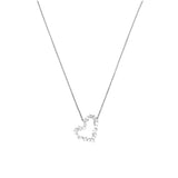 18K Gold Heart Diamond Multi Shape Pendant