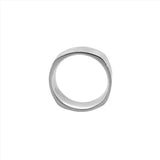 14K Gold Mens Semi Squared Band