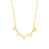 14K Gold Triangle Necklace