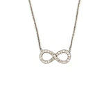 14K Gold Infinity Diamond Pendant