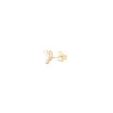 14K Gold 1.00 Carat Lab Grown Pear Diamond Studs
