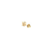 14K Gold 1.50 Carat Lab Grown Emerald Diamond Stud Earrings