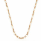 14K Gold 15.00 Carat Lab Grown Tennis Necklace