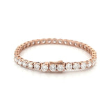 14K Gold 15.00 Carat Lab Grown Tennis Bracelet