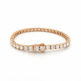 14K Gold 11.00 Carat Lab Grown Tennis Bracelet