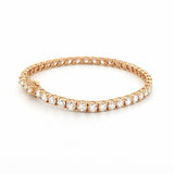14K Gold 11.00 Carat Lab Grown Tennis Bracelet