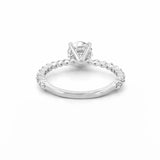 14K Gold 1.50 Carat Natural Round Cut Diamond Single Prong Engagement Ring