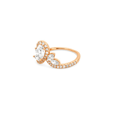 14K Gold Diamond Marquise and Pear Crown Band
