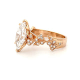 14K Gold 3.00 Carat Lab Grown Marquise 6-Prong Bloom Engagement Ring