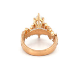 14K Gold 3.00 Carat Lab Grown Marquise 6-Prong Bloom Engagement Ring