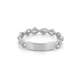 14K Gold Wire Curve Diamond Band