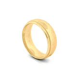 14K Gold Mens Light Hammered Band