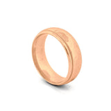 14K Gold Mens Light Hammered Band