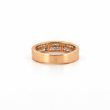 14K Gold Two Row Channel Set Diamond Band