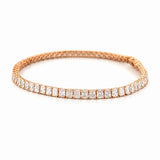 14K Gold Radiant Lab Grown Diamond Tennis Bracelet
