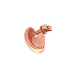 14K Gold Puff Heart Earrings