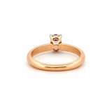 14K Gold 0.40 Carat Natural Oval Diamond Solitaire Engagement Ring