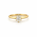 14K Gold 0.40 Carat Natural Marquise Diamond Solitaire Engagement Ring