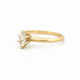 14K Gold 0.40 Carat Natural Marquise Diamond Solitaire Engagement Ring