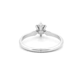 14K Gold 0.40 Carat Natural Marquise Diamond Solitaire Engagement Ring