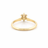 14K Gold 0.40 Carat Natural Marquise Diamond Solitaire Engagement Ring