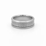 14K Gold Spiked Mens Band