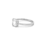 14K Gold 2.00 Carat Lab Grown Prong Set Toi et Moi Pear and Emerald Engagment Ring