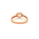 14K Gold 1.00 Carat Heart Morganite Engagement Ring