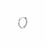 14K Gold Outer Diamond Huggie Earrings