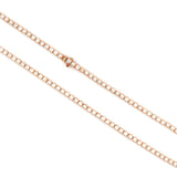 14K Gold Round Bezel Lab Grown Diamond Tennis Necklace