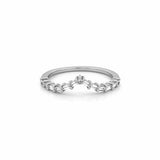 14K Gold Baguette Diamond Tiara Band