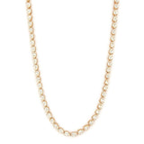 14K Gold Lab Grown 21.00 Carat Sideways Pear Diamond Tennis Necklace