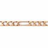 14K Gold 4.8MM Edged Figaro Bracelet